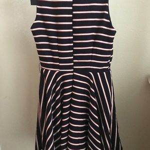 Papaya Dresses - Blue dress with white and red stripes Papaya Dresses - Blue dress with white and red stripes